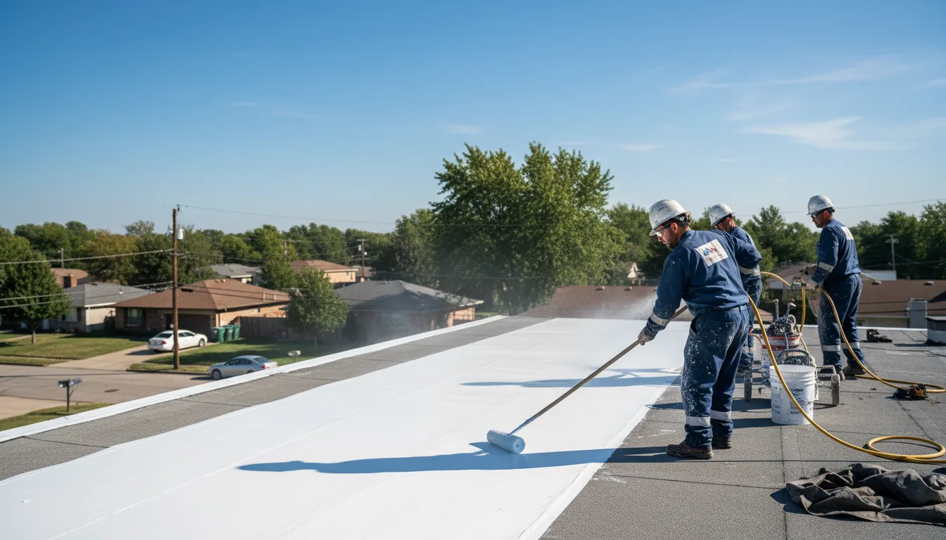 Commercial roof coating in Harpers Ferry, IA near me